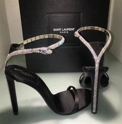 ysl heels snake